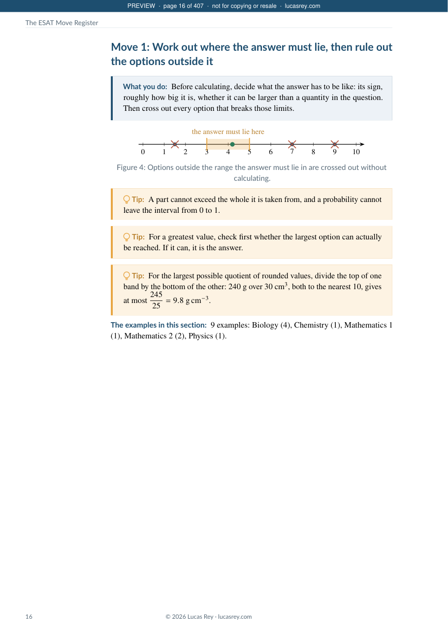 Preview page from The ESAT Move Register: the opening of a move